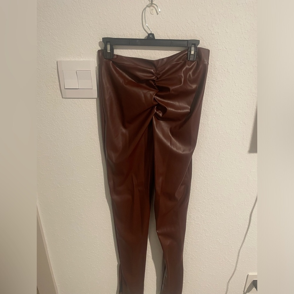 Pleather pants